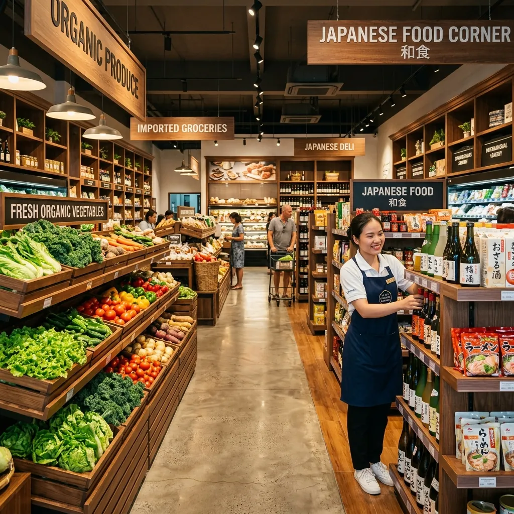 日本食材も手に入る買い物環境