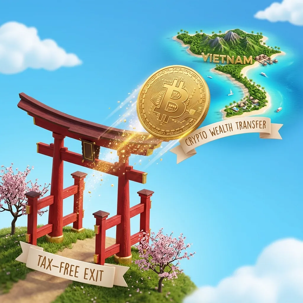 日本での課税を回避し、ベトナムでの非課税利確へ